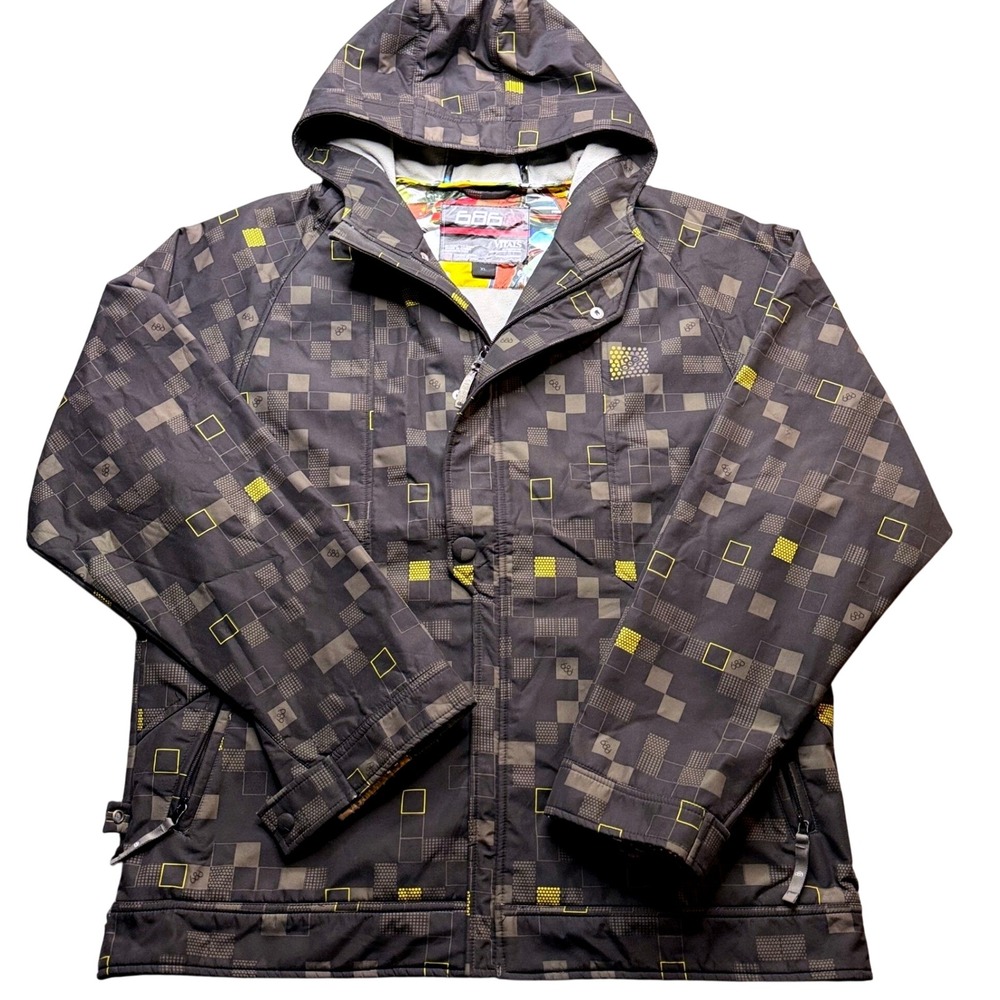 686 Vitals Technical Snowboard Ski Snow Jacket XL Hooded Winter Coat